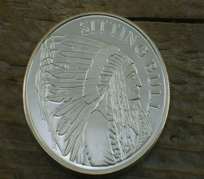 .999 Fine Silver 1-Ounce Coin - Sitting Bull